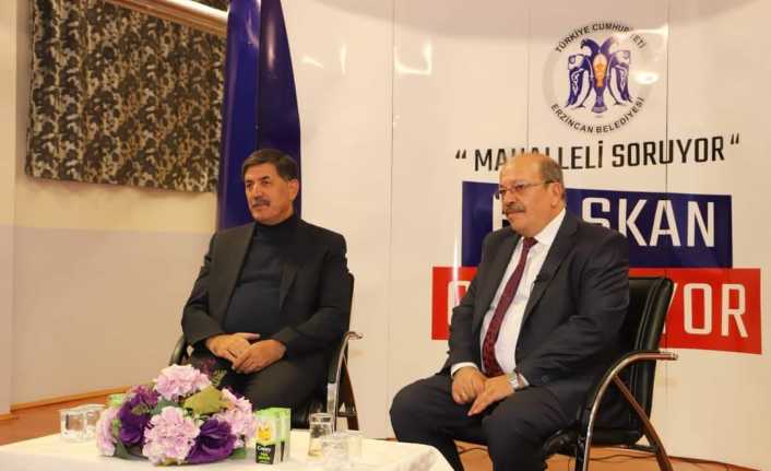 Erzincan Belediye Başkanı Bekir Aksun düzenli bir şekilde gerçekleştirdiği Mahalle