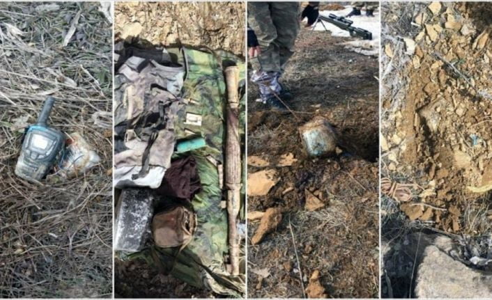 Tunceli'nin Pülümür ilçesi kırsalındaki operasyonda, teröristlerce kullanılan 10 sığınak ile