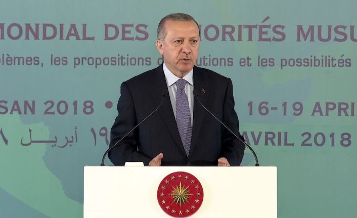 Cumhurbaşkanı Erdoğan, Batı dünyasını eleştirerek, "Mesele, petrol, altın, elmas, pazar