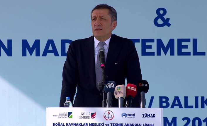 Milli Eğitim Bakanı Ziya Selçuk, "Mesleki eğitimle ilgili önümüzdeki yıllarda