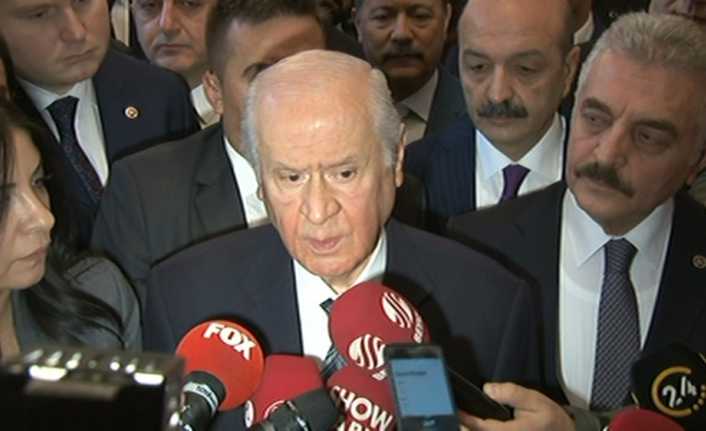MHP Genel Başkanı Devlet Bahçeli, MHP’nin Meclis Başkanlığını istediğine yönelik