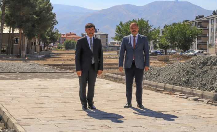 “Mihrali Aksu Millet Bahçesi” yapım çalışmaları devam ediyor