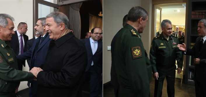 Milli Savunma Bakanı Hulusi Akar, Rus mevkidaşı Sergey Şoygu ile