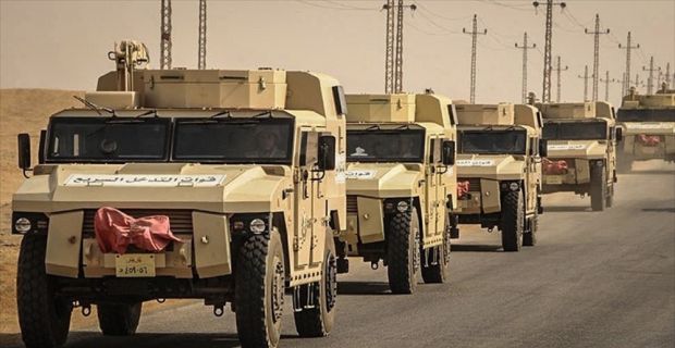Mısır güvenlik güçleri, Sina'nın da olduğu çeşitli bölgelerde kapsamlı terörle