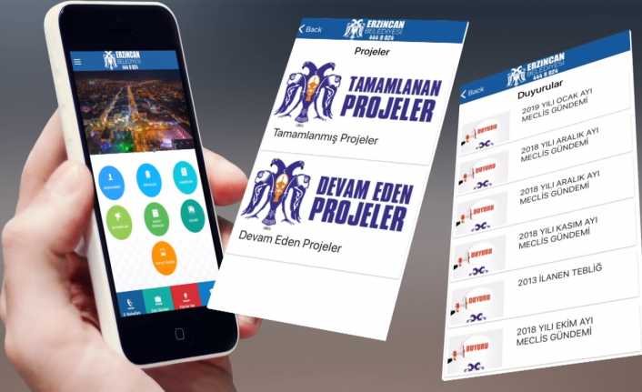 Erzincan Belediyesi belediyecilik hizmetlerine daha kolay ulaşımı sağlamak için, hem
