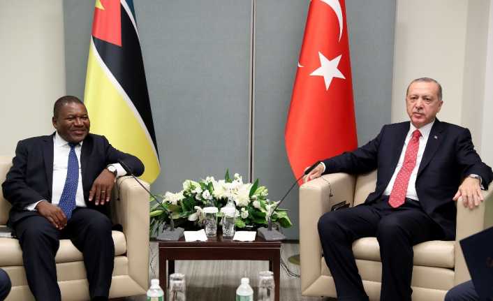 Cumhurbaşkanı Recep Tayyip Erdoğan, BM Genel Kurulu kapsamında Mozambik Devlet