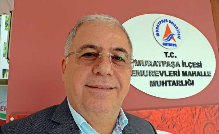 Antalya’da yeniden adaylığını açıklayan Memurevleri Mahallesi Muhtarı Muhammet Bıcıoğlu, Latif