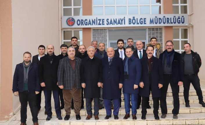Nayman’a hayırlı olsun ziyareti AK Parti Erzincan heyeti Erzincan Organize Sanayi Bölgesi Bölge Müdürlüğü’ne