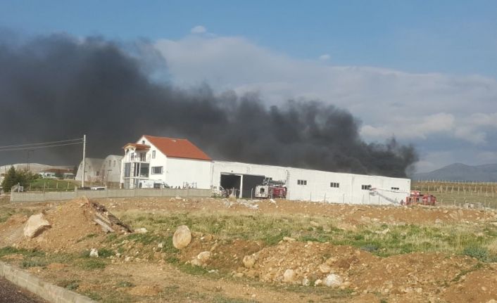 Niğde Organize Sanayi Bölgesinde faaliyet gösteren bir fabrikada yangın çıktı.