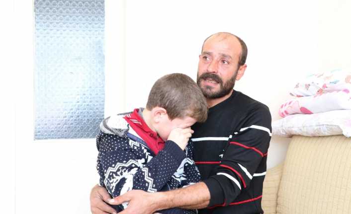 Sivas’ta 12 yaşındaki böbrek hastası Hasan Hüseyin Şaşkın’a, babasının vermek