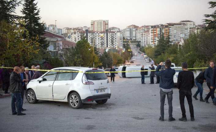 Ankara’da öğrenci servisi ile bir otomobilin çarpıştığı trafik kazasında 7