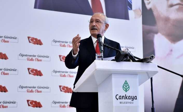 Öğretmenler Günü dolayısıyla öğretmenlerle bir araya gelen CHP Genel Başkanı