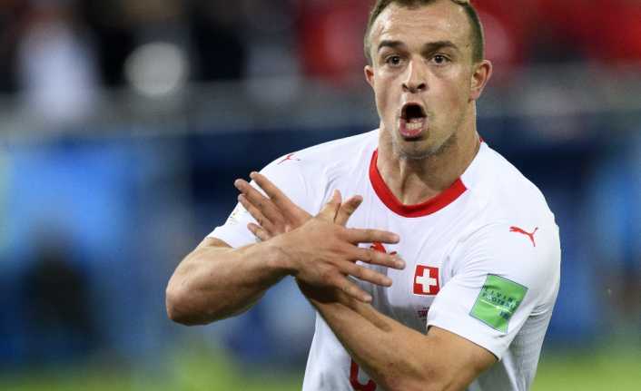 Liverpool’un yıldız futbolcusu Xherdan Shaqiri, Dünya Kupası’nda yaptığı ‘Arnavut Kartalı’