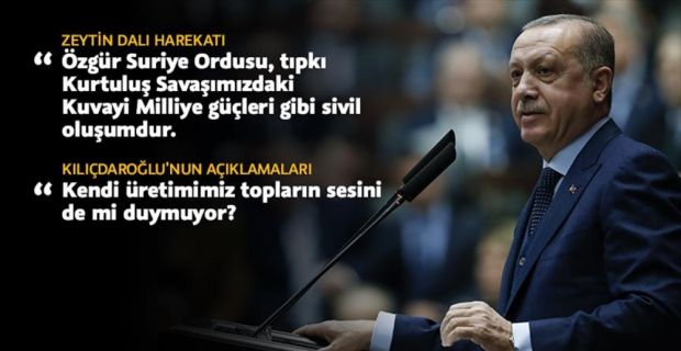 Cumhurbaşkanı Erdoğan, "Özgür Suriye Ordusu, kendi vatanlarını korumak için bir