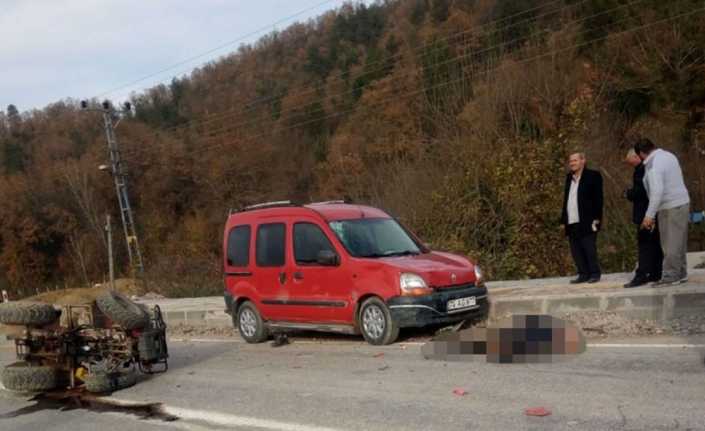 Bartın’ın Ulus ilçesinde otomobil ile ATV aracının çarpışması sonucu 1