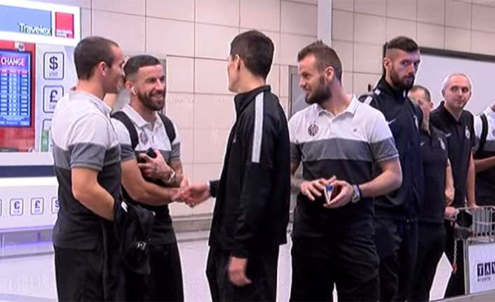 Beşiktaş’ın UEFA Avrupa Ligi Play-off Turu’ndaki rakibi Partizan İstanbul’a geldi.