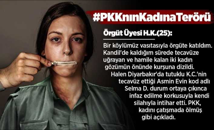 Emniyet Genel Müdürlüğü (EGM), bölücü terör örgütü PKK’nın kadın istismarına
