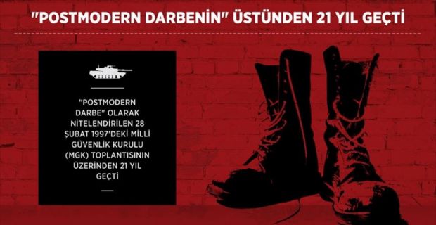 Türk siyasi tarihinin karanlık sayfalarında yerini alan ve "Postmodern darbe"