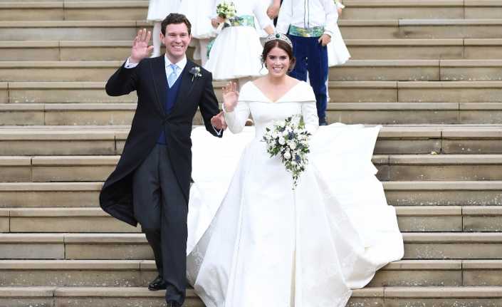 İngiltere Kraliçesi II. Elizabeth’in torunu Prenses Eugenie, Jack Brooksbank ile
