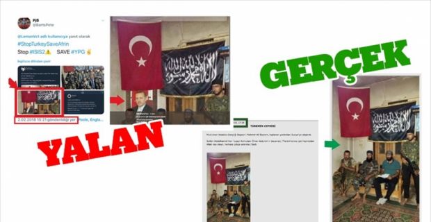Terör örgütü PYD/PKK destekçisi hesaplar, TSK'yi ve Zeytin Dalı Harekatı'nı