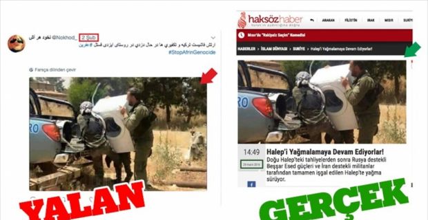 Sosyal medyada terör örgütü PYD/PKK'ya yakın hesaplar, Doğu Halep'te 2016'daki