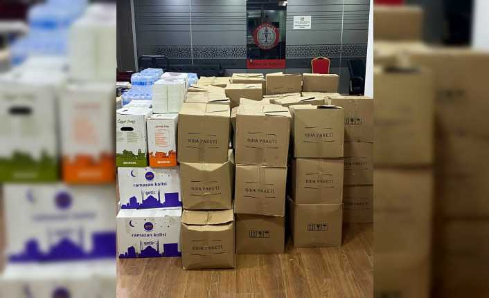 Erzincan Barosu tarafından depremzedeler için hazırlanan Ramazan Yardım kolileri ihtiyaç