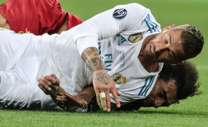 Real Madrid’in kaptanı Sergio Ramos, Şampiyonlar Ligi Finali’nde sakatladığı Mohammed