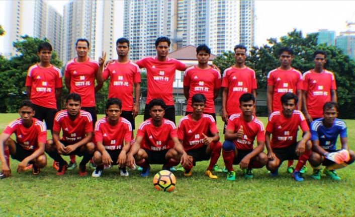 Malezya’daki Arakanlı Müslümanların kurduğu Rohingya Futbol Kulübü (RFK), Myanmar'da katliamlara