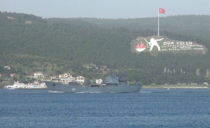 Rus Donanması’na ait 148 borda numaralı ’Orsk’ adlı savaş gemisi,