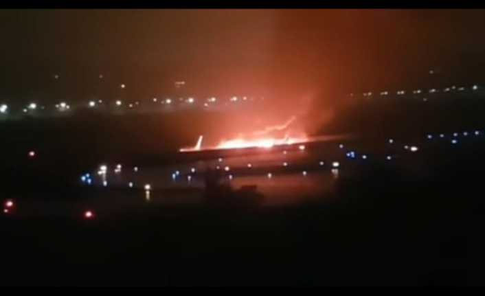 Rusya’nın güneyinde etkili olan yağışlar nedeniyle Rus firması Utair’e ait