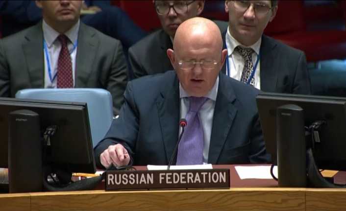 Rusya’nın Birleşmiş (BM) Milletler Daimi Temsilcisi Vassily Nebenzia, Suriye konulu