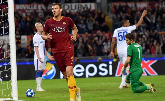 Serie A ekiplerinden Roma’da forma giyen Boşnak futbolcu Edin Dzeko,