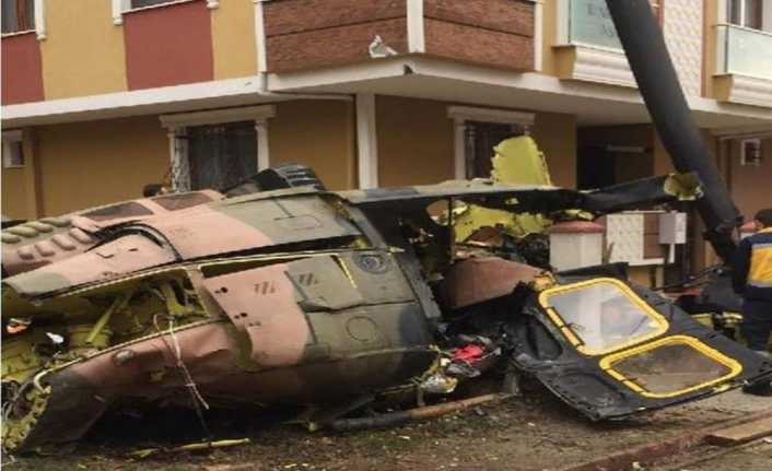 Sancaktepe’de askeri helikopterin düşmesi sonucu 4 askerin şehit olduğu kazaya