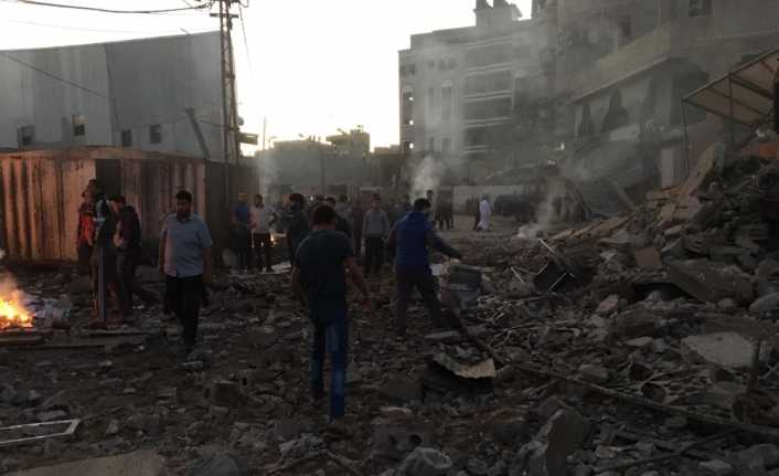 İşgalci İsrail’in Gazze’ye düzenlediği saldırılarda şehit olan Filistinli sayısı 6’ya