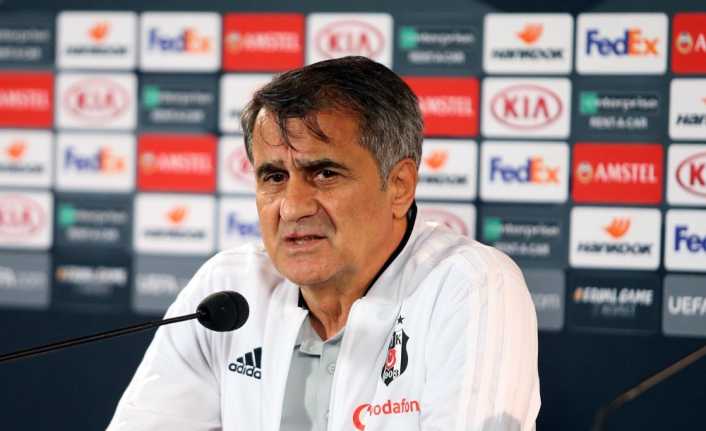 Beşiktaş Teknik Direktörü Şenol Güneş, UEFA Avrupa Ligi’nde yarın karşılaşacakları