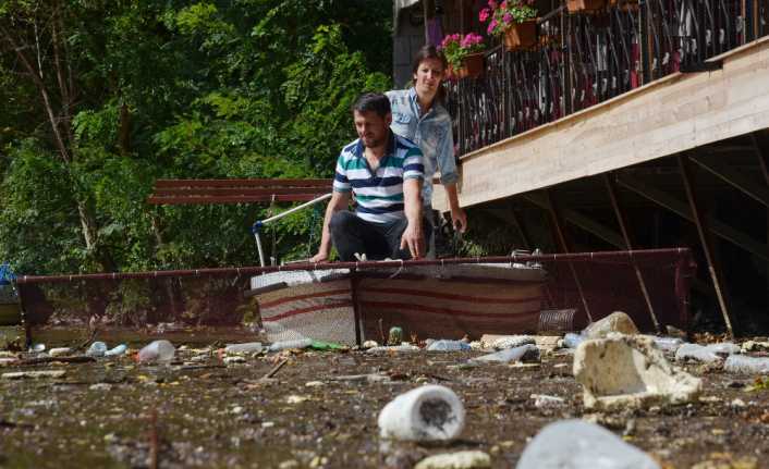 Trabzon’da geçtiğimiz haftalarda etkili olan şiddetli yağışların ardından yüzeyi dere