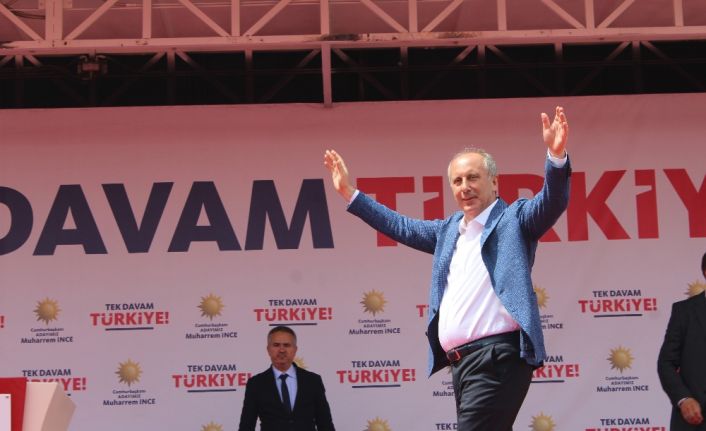 CHP’nin Cumhurbaşkanı Adayı Muharrem İnce, "Dün biraz sesim kısıldı. Doktorlar