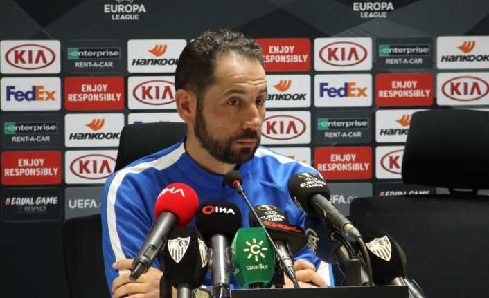 Sevilla Teknik Direktörü Pablo Machin, UEFA Avrupa Ligi’nde Akhisarspor ile