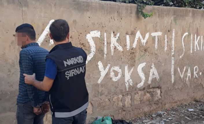 Şırnak polisi, kentte “torbacı” olarak tabir edilen uyuşturucu satıcılarına yönelik