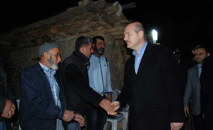 İçişleri Bakanı Süleyman Soylu, Tunceli’de operasyon dönüşü soğuk havadan etkilenerek