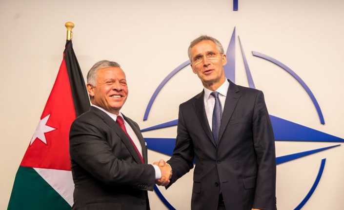 NATO Genel Sekreteri Jens Stoltenberg, Ürdün Kralı 2. Abdullah ile
