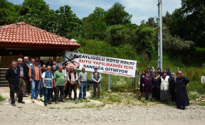 Sinop’un Ayancık ilçesine bağlı Çaylıoğlu köyü sakinleri, köylerinin içme suyu