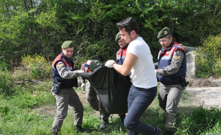 Denizli’nin Pamukkale ilçesinde bir su kuyusunda kimliği belirsiz yakılmış bir