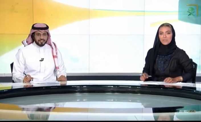 Suudi Arabistan devlet kanalı Saudi TV’de dün gece ilk defa