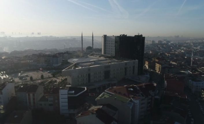 İstanbul Gaziosmanpaşa’daki Taksim İlk Yardım Hastanesinde dün akşam çıkan yangında
