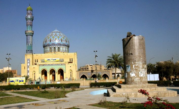 Bağdat’ta, ABD’nin Irak’ı işgalinin temsili olarak hafızalara kazınan Saddam Hüseyin’in