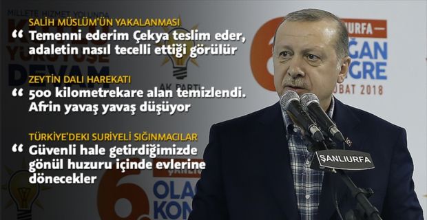 Cumhurbaşkanı Erdoğan, terör örgütü PYD/PKK’nın eski eş başkanı Müslüm'ün yakalanmasına