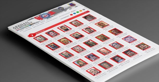 Güncellenen Terör Arananlar Listesi'nde 5 ayrı kategoride aranan terörist sayısı