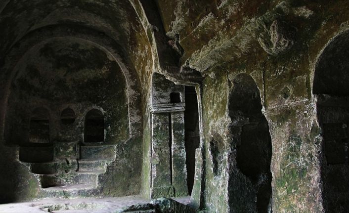 Restorasyonu devam eden Kırklareli'nin Vize ilçesine bağlı Kıyıköy beldesindeki Aya