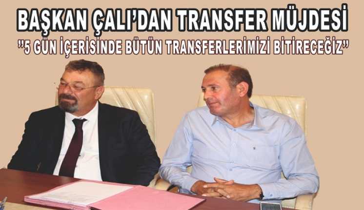 Anagold 24 Erzincanspor Başkanı Üzeyir Çalı, transferle ilgili olarak açıklama
